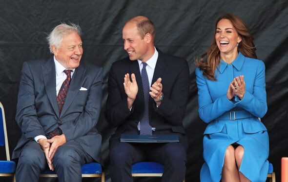  David Attenborough, William, Kate