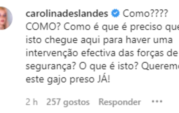 carolina deslandes, revolta