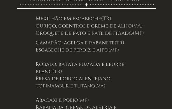Terroir, Menu 6 mãos