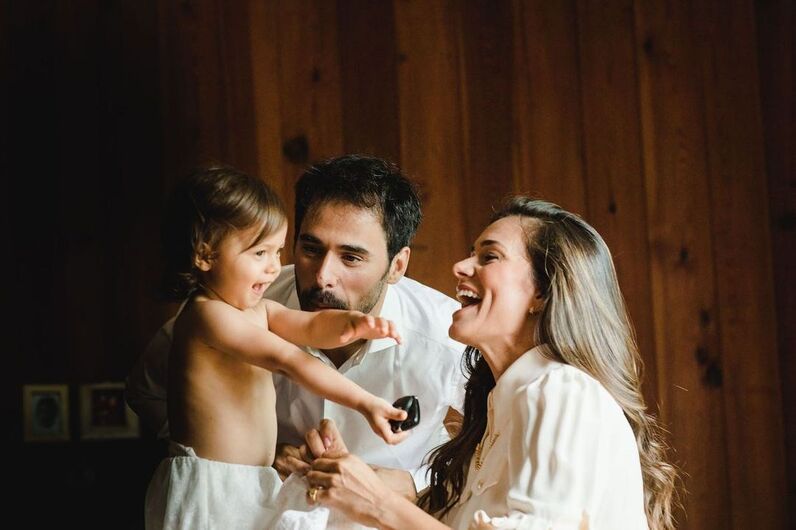 Cláudia Vieira, João Alves, Caetana, Maria