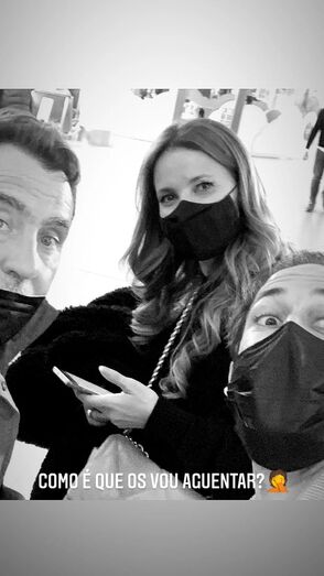 Cristina Ferreira e elenco de Quer o Destino
