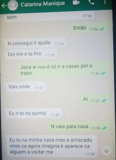Agricultor, Catarina Manique, Óscar Martins, mensagens
