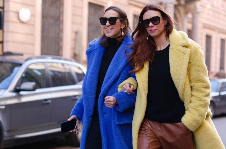 Street Style sobretudos coloridos