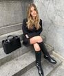 Street Style vestido preto