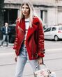 Street Style blusões de carneira