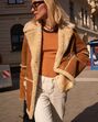 Street Style blusões de carneira