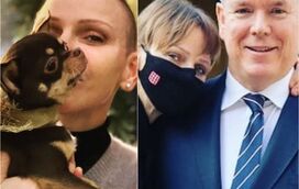 Princesa Charlene usa máscara para esconder rosto desfigurado por operação que correu mal