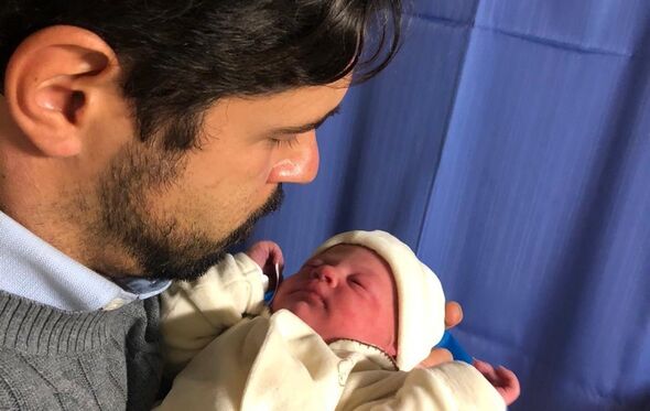 Guilherme Castelo Branco com a filha