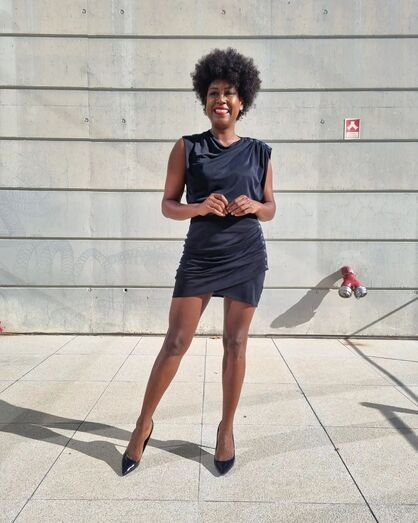Street Style vestido preto