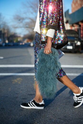 Street Style lantejoulas