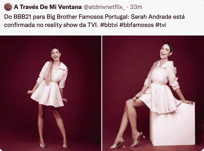 Sarah Andrade, Big Brother, Brasil