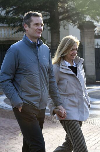 Iñaki Urdangarin e a infanta Cristina 