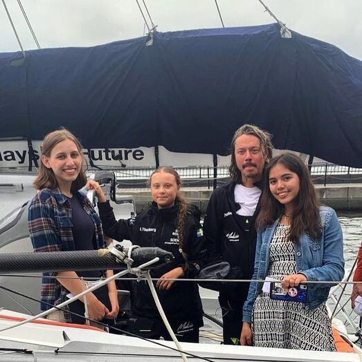 Xiye Bastida com Greta Thunberg