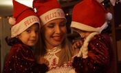 Luciana Abreu com as filhas