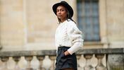 Street style camisolas de gola alta 