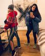 Georgina Rodríguez e a amiga Elena Pina