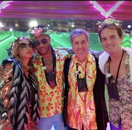 Bruno de Carvalho em festa no Big Brother Famosos 
