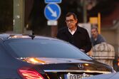 José Eduardo Moniz no velório de Artur Albarran 