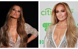 Com decote atrevido e extensões de cabelo: Cristina Ferreira copia estilo de Jennifer Lopez