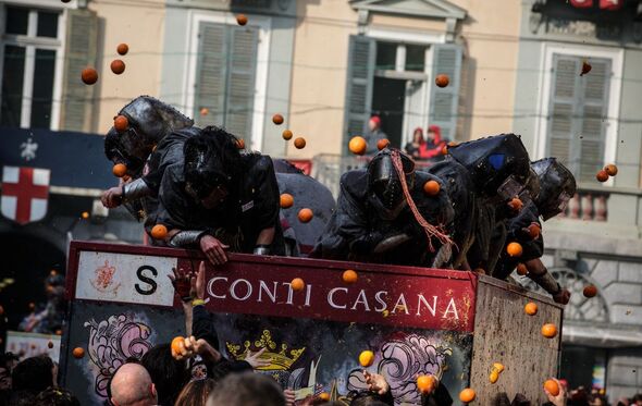 laranjas, batalha, ivrea