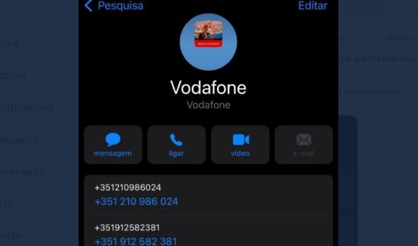Clientes da Vodafone relatam novos contactos na lista telefónica com nome da operadora após ciberataque