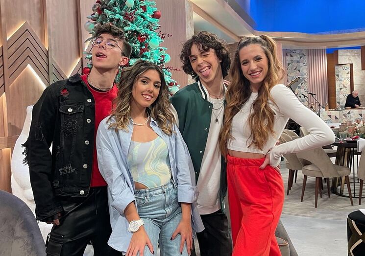 Criadores do TikTok Show, Rafael Santos, Leonor Filipa, Rodrigo Alves, Constanza Ariza