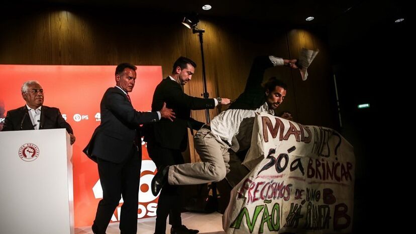 Francisco Pedro, António Costa, manifestação, protesto, 2019