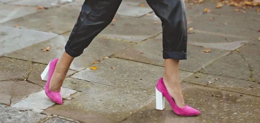 Street Style sapatos rosa