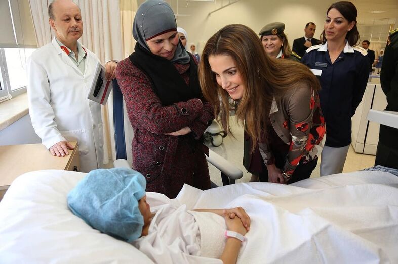 Rainha Rania, rei Abdullah II, Jordânia