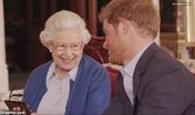 Rainha Isabel II, príncipe Harry 