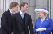 Rainha Isabel II, príncipe Harry 