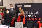 Filipe VI e Letizia na visita à Cruz Vermelha Espanhola