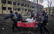 Maternidade bombardeada em Mariupol, Ucrânia 