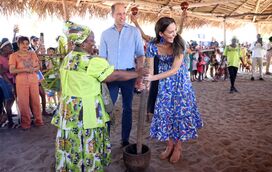 O príncipe William e Kate Middleton encantam em visita a plantação de cacau em Belize