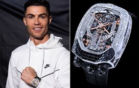 É mais do que luxo: Cristiano Ronaldo compra relógio de 1 milhão de euros para combinar com o Bugatti Chiron que tem na garagem