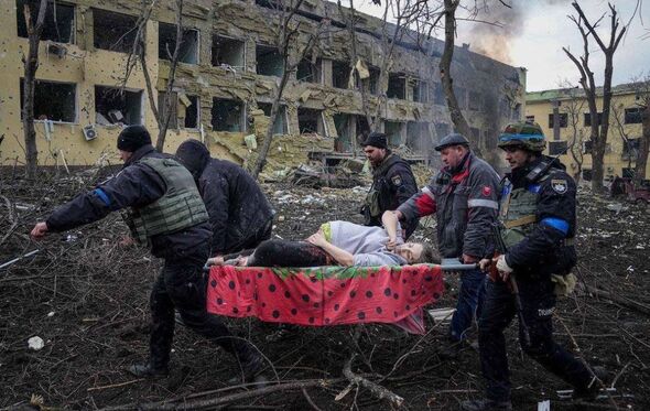 Maternidade bombardeada em Mariupol, Ucrânia 