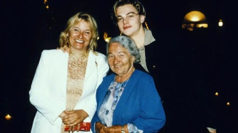 Leonardo DiCaprio ao lado da mãe e da avó