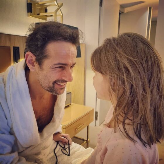 Gonçalo Diniz e a filha