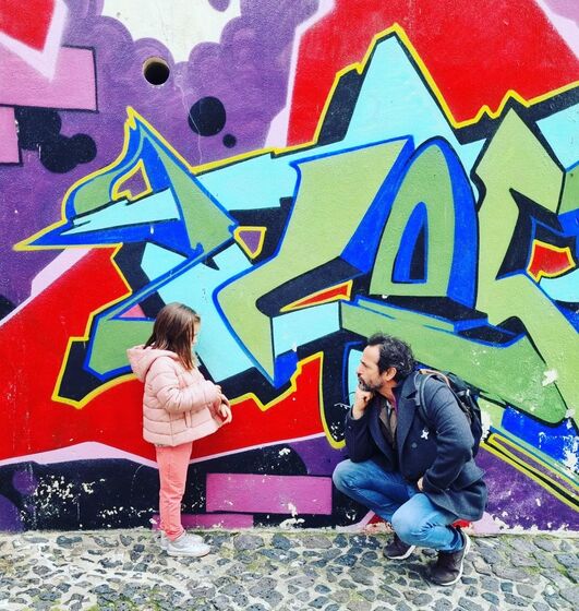 Gonçalo Diniz e a filha