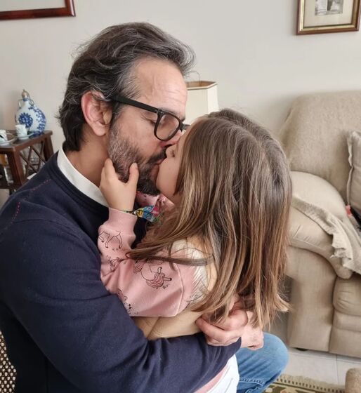 Gonçalo Diniz e a filha
