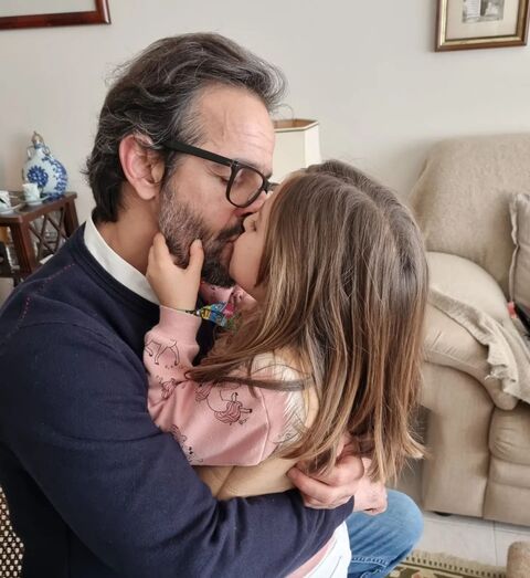 Gonçalo Diniz e a filha