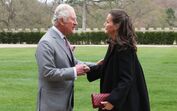 Letizia e o príncipe Carlos