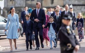 Príncipe William e Kate Middleton já levaram os filhos à abadia de Westminster para preparar a coroação do rei Carlos III