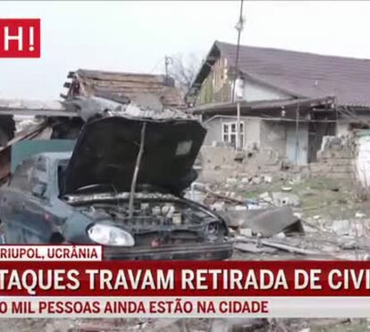 Ataques da Rússia mantêm vários civis presos na cidade