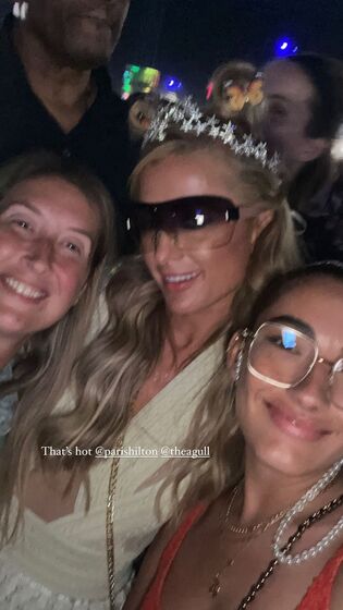 Matilde Mourinho no Coachella com Paris Hilton