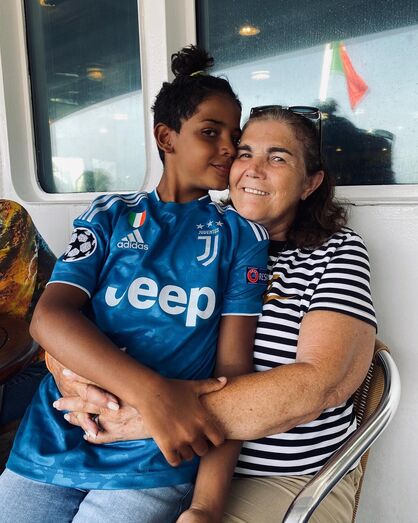 Dolores Aveiro e Cristiano Júnior