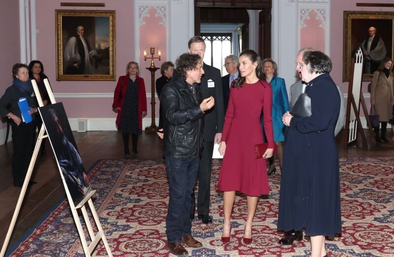 Letizia e o príncipe Carlos