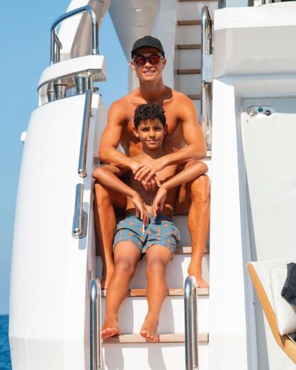 Cristiano Ronaldo com o filho, Cristianinho