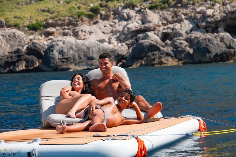 Cristiano Ronaldo com o filho, Cristianinho
