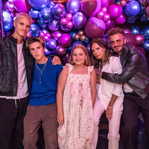 Romeo Beckham, Cruz Beckham, Harper Beckham, Victoria Beckham, David Beckham, aniversário